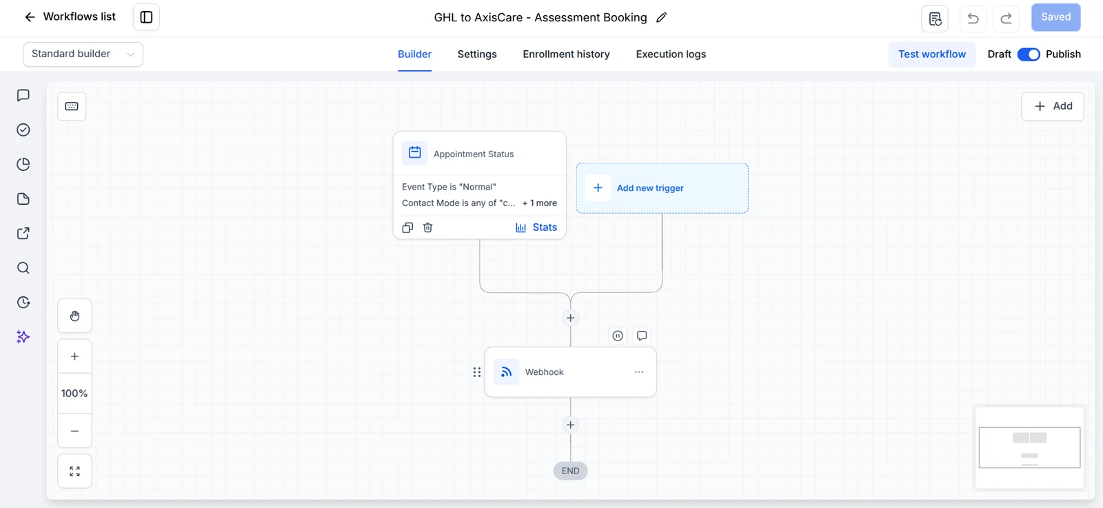GHL Automation: workflow 1