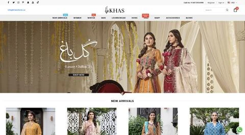 Khas Stores: usa website