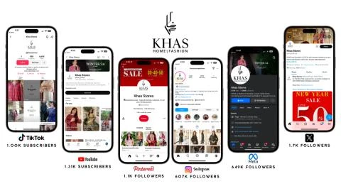 Khas Stores: social channels
